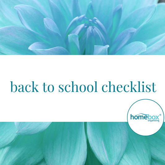 Back to school checklist